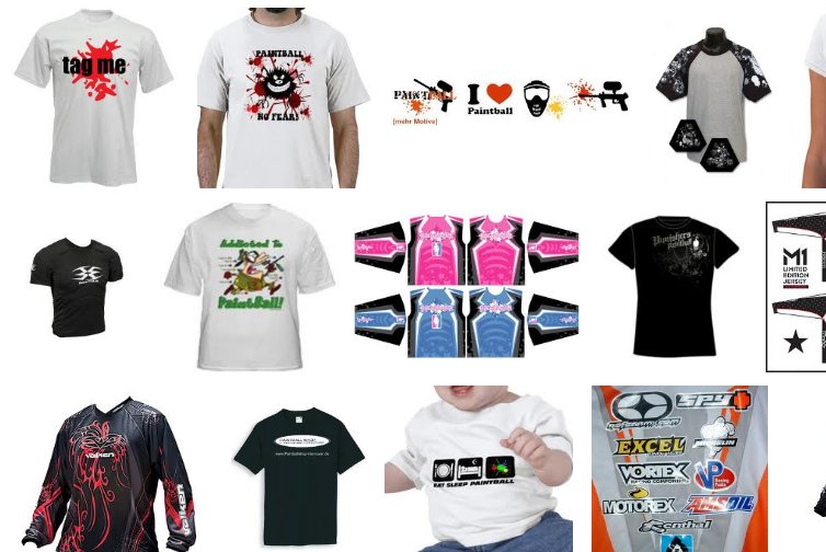 Paintball-Shirts; Quelle: Google-Bilder